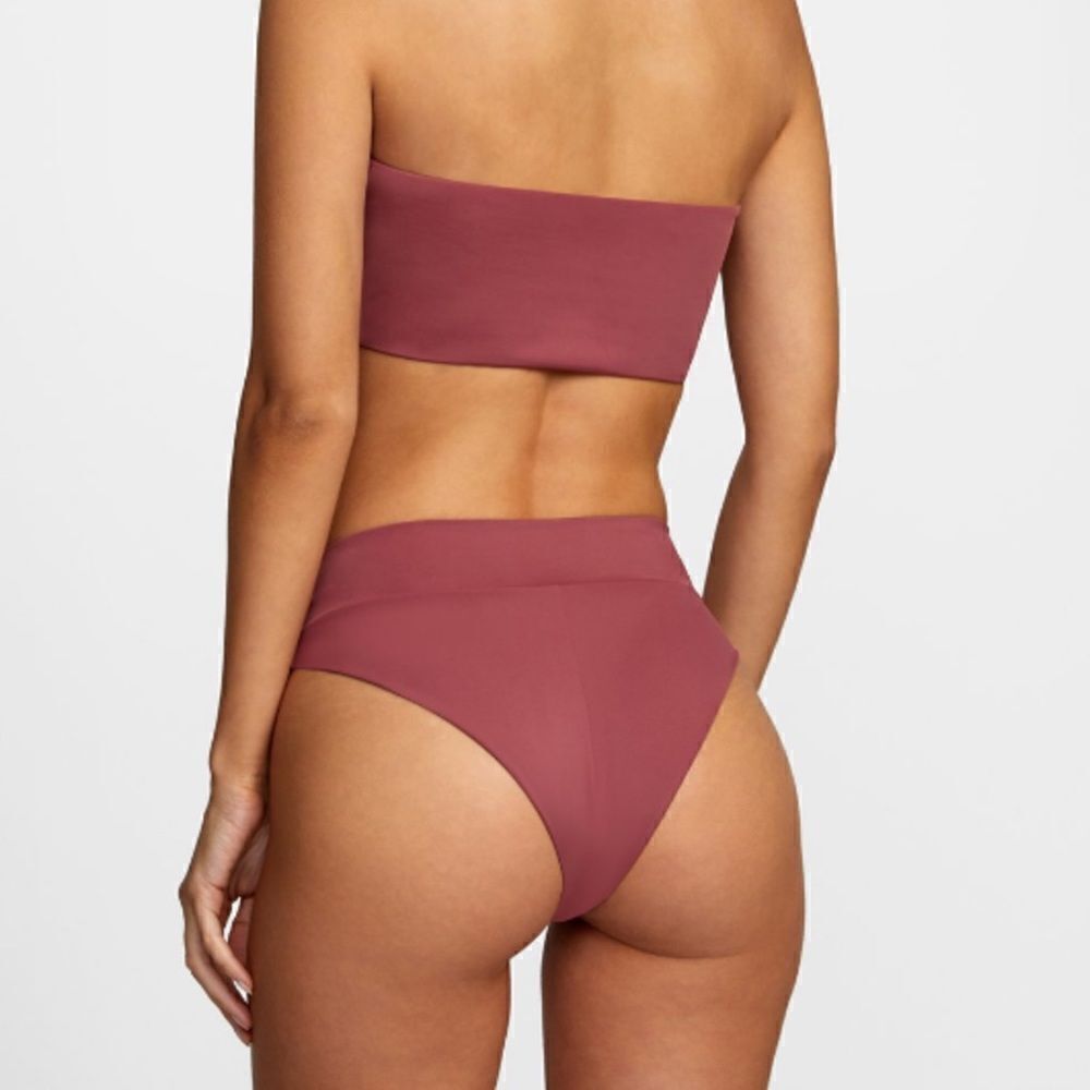 RVCA Solid High Rise Bikini Bottom Size S - Picture 9 of 11